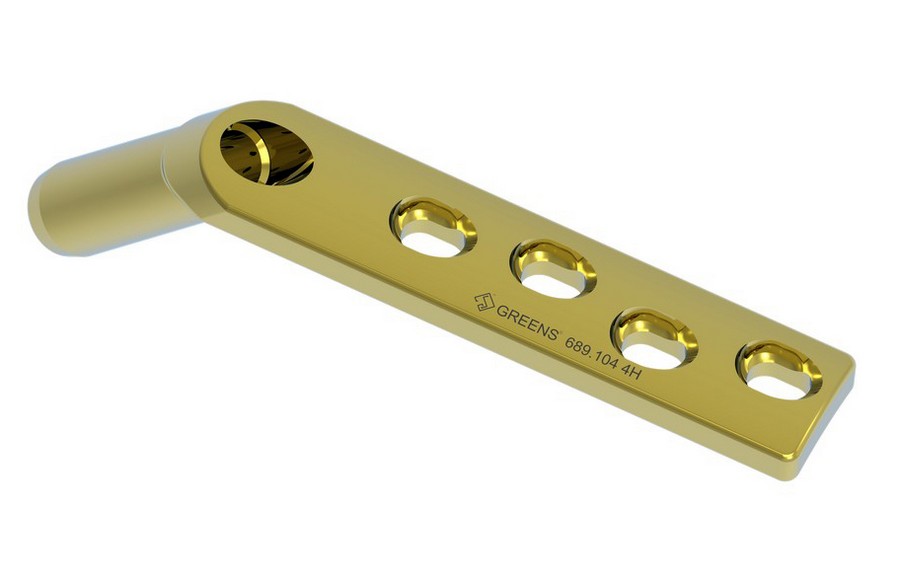 DHS Barrel Plate with DCP Hole AO type, 130&deg;- Long (Barrel length- 38mm)		 